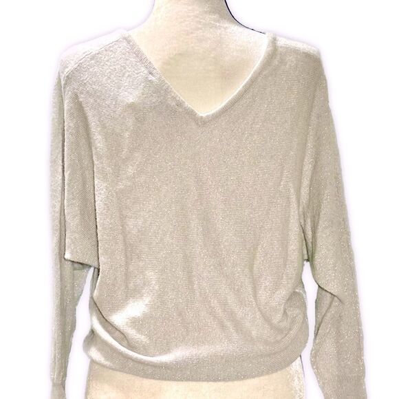 BCBG MaxAzria Wyatt Cashmere Blend Shimmery Sweater Sz S - Picture 8 of 8